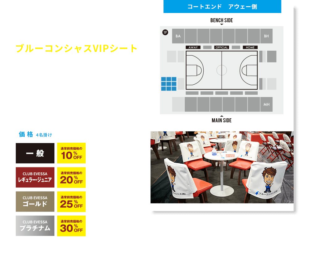 ブルーコンシャスVIPシート