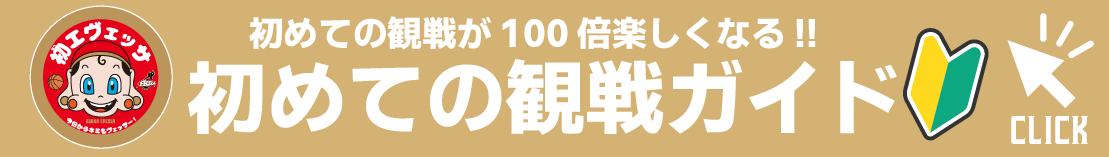 初めての観戦が100倍楽しくなる！！ 初めての観戦ガイド