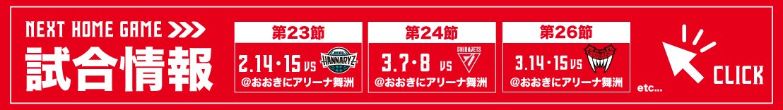 ホームゲーム試合情報