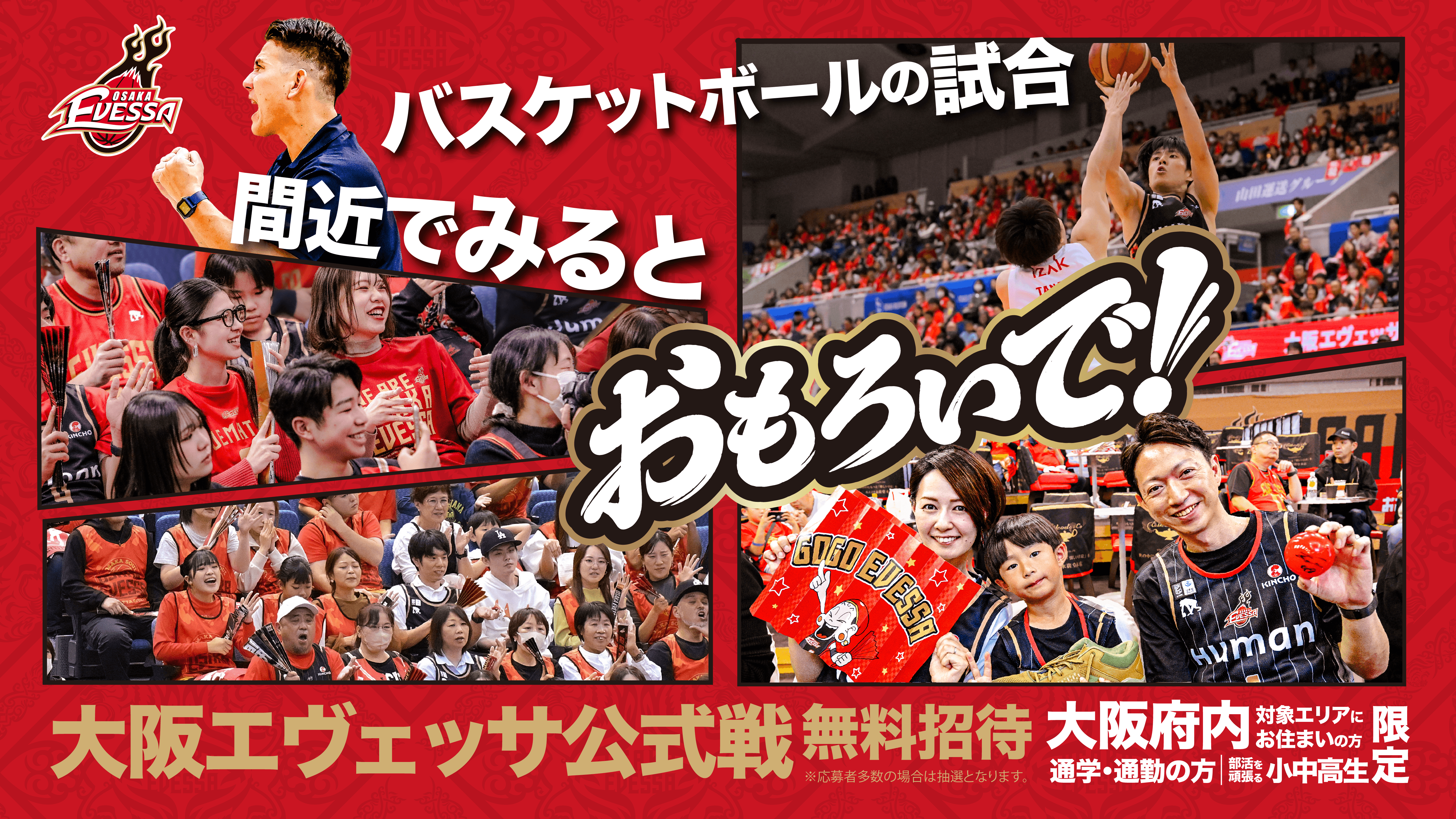 「大阪エヴェッサ 応援デー」開催決定!!